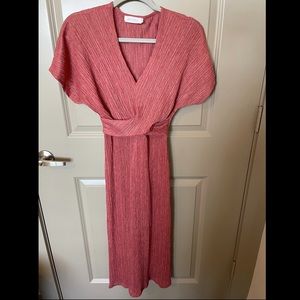 Beautiful Maxi Dress in Rose Pink Color
